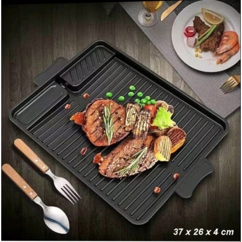 Alat Panggang Barbeque Anti Lengket Alat Panggang Daging Ala Korea Panggangan Ayam Dan Ikan, Pemangg