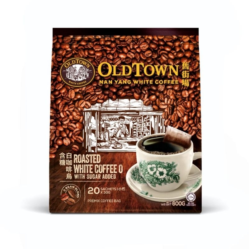 

OLDTOWN Nan Yang Roasted White Coffee O with Sugar Malaysia (20 sachet)