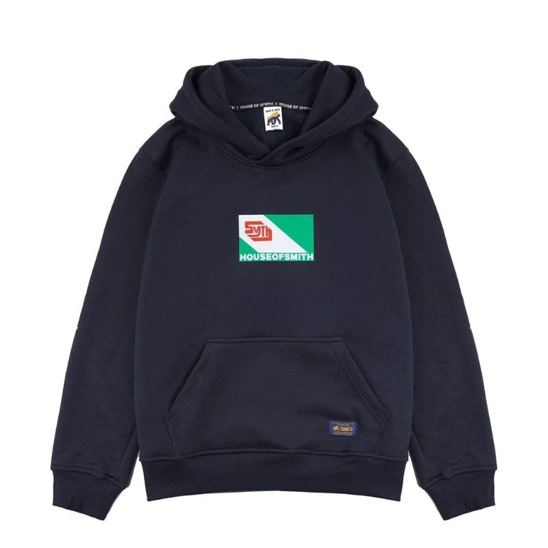 House Of Smith - Hoodie Navy Blue Simple Katun Plecce M-XXL