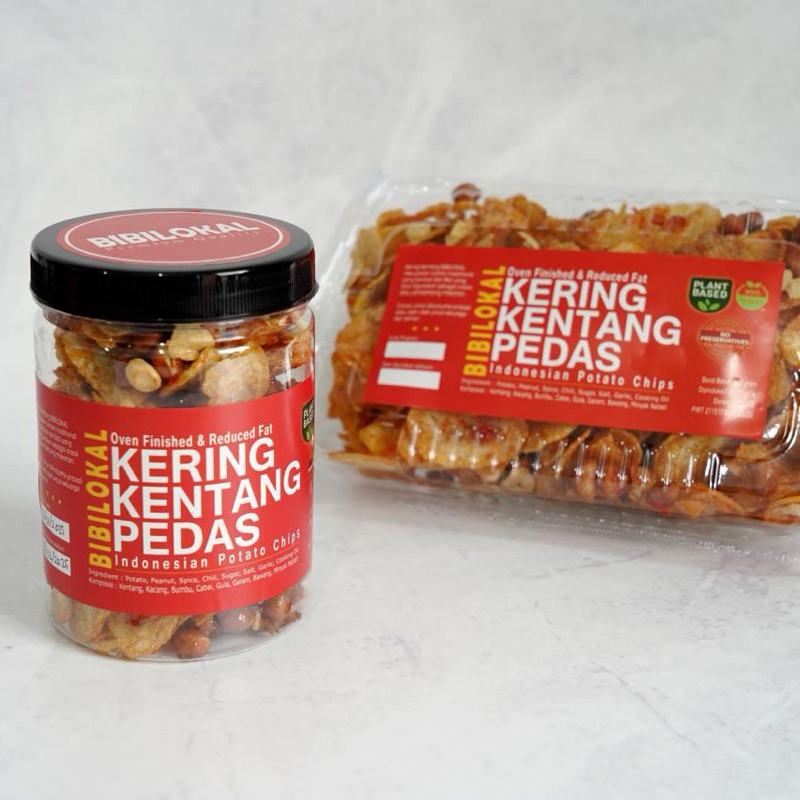 

KERING KENTANG BIBILOKAL PEDAS 360GRAM (KEMASAN MIKA)