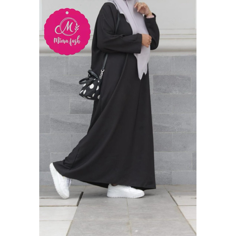 Harika abaya turki polos/abaya polos kekinian/abaya batwing polos/abaya turki