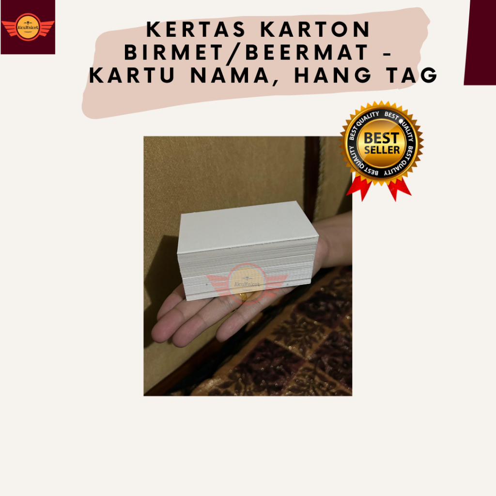 

Kartu Nama, Label Harga Baju Kertas Karton Birmet / Beermat - Premium Quality