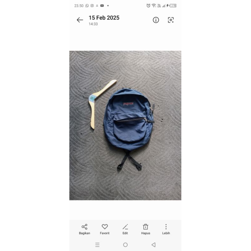 Jansport polos biru
