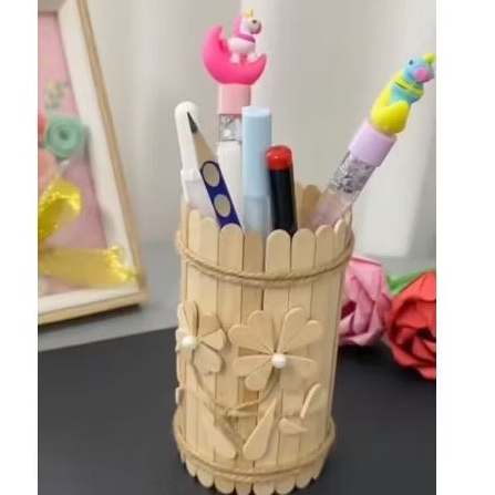 

kerajian Tempat pensil dari stik es cream murah