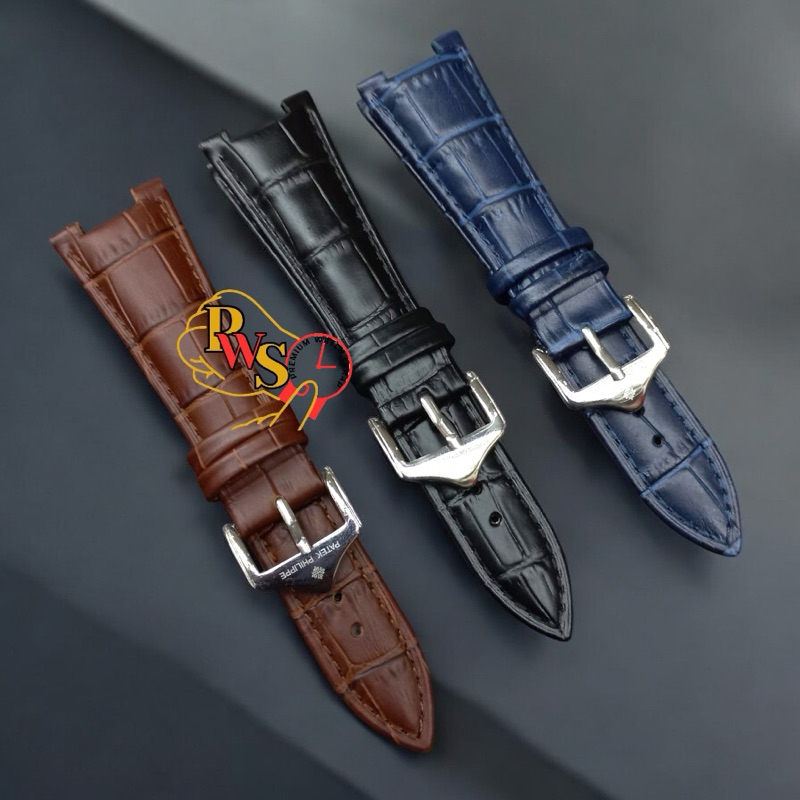 Strap jam tangan Patek Philippe Nautilus 5712G 5980R 5711 tali kulit jam Patek philippe pautilus gui