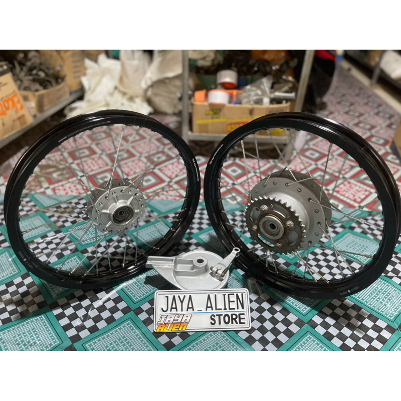 Paketan Velg TDR Set tromol Jari TDR Gl Max Megapro Primus Megapri Hiu Lama GL Pro - Tromol Jari Vel