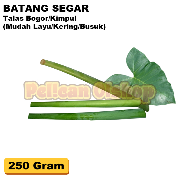 

Batang Talas Bogor Kimpul 250 Gram UNtuk Sayur Lompong