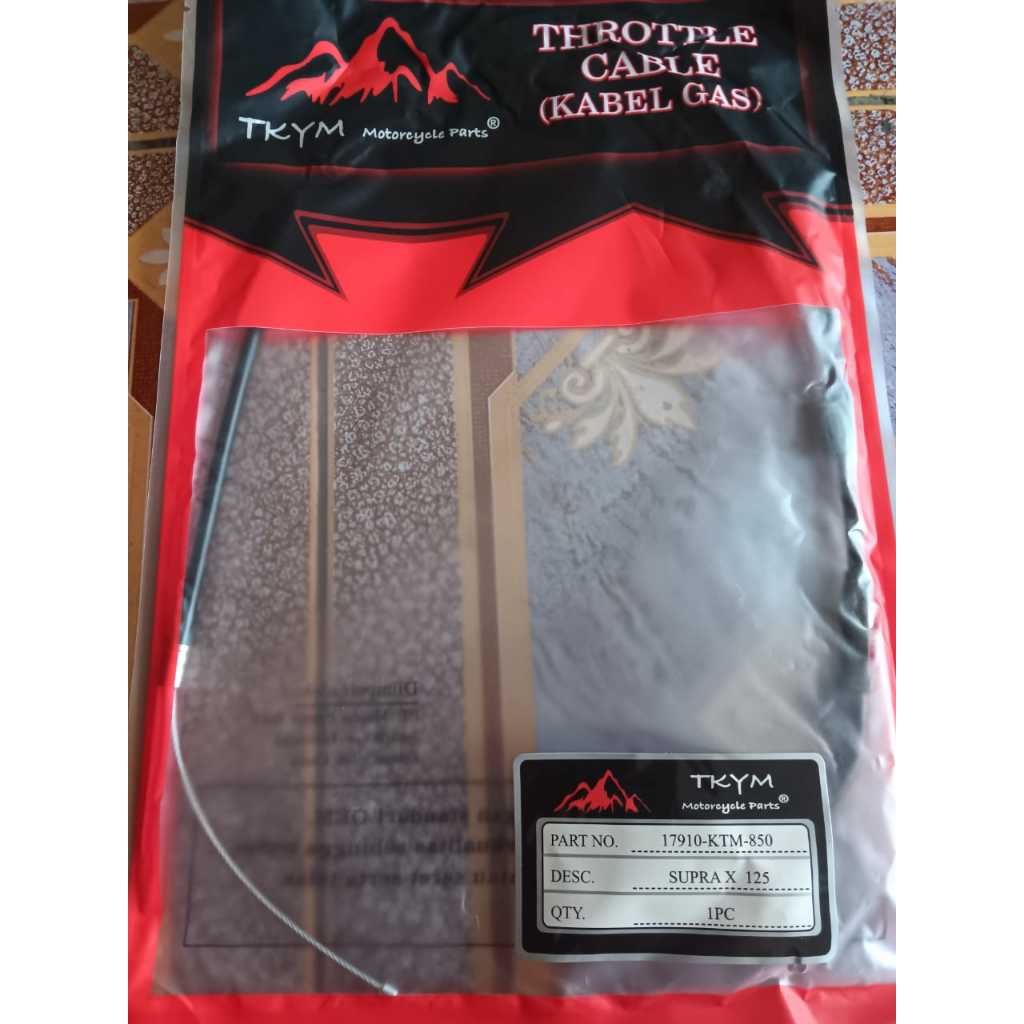 KABEL GAS SUPRA X 125  / TALI GAS SUPRA X 125 /KODE-KTM