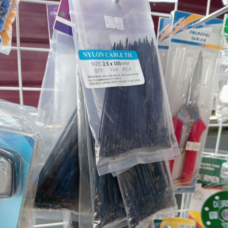 

KABEL TIES/KABEL TIS/TIRAP /PENGIKAT KABEL size 100mm/200mm/250mm/300mm