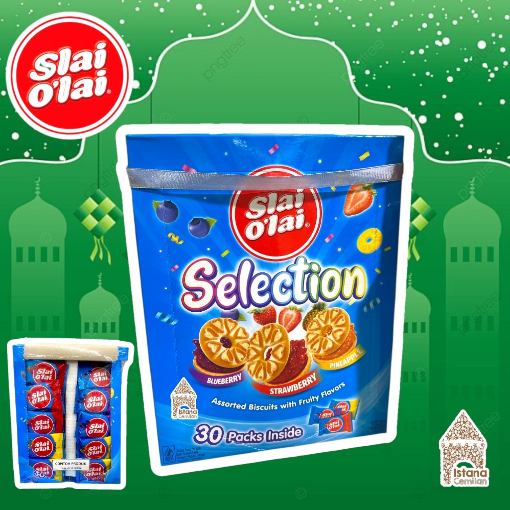 

Slai Olai Selection 240 Gram Biskuit Kue Parsel Lebaran Idul Fitri