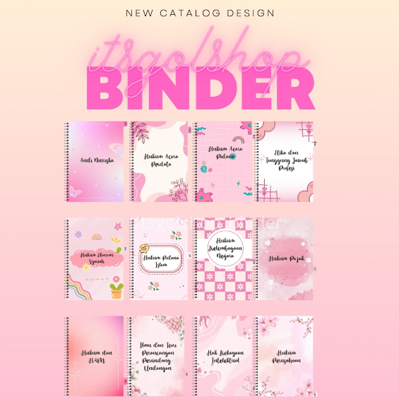 

12 LEMBAR BINDER DIVIDER/PEMBATAS BINDER B5 & A5