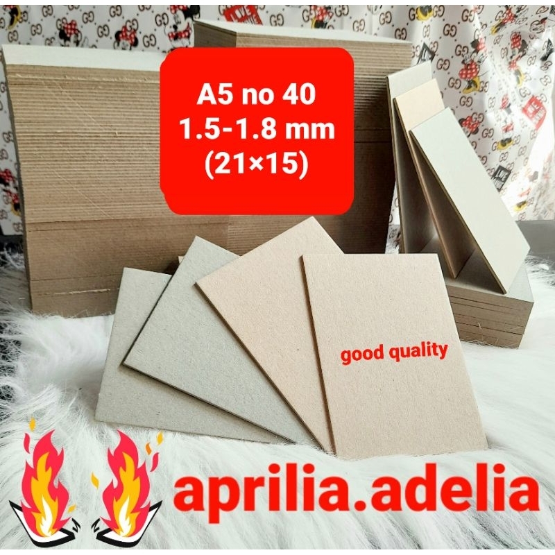 [isi 10] A5 NO 40 (15X21) KARTON HARD BOARD/YELLOW BOARD/GREY BOARD