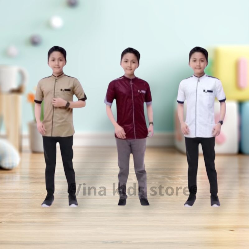 setelan koko anak 8-15 tahun//setelan baju Koko anak remaja