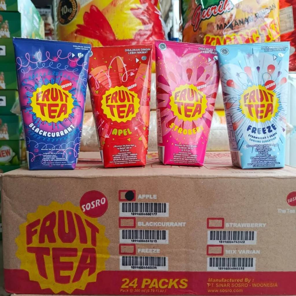 

FRUIT TEA POUCH 200ml FRUIT TEA GENGGAM 200ML