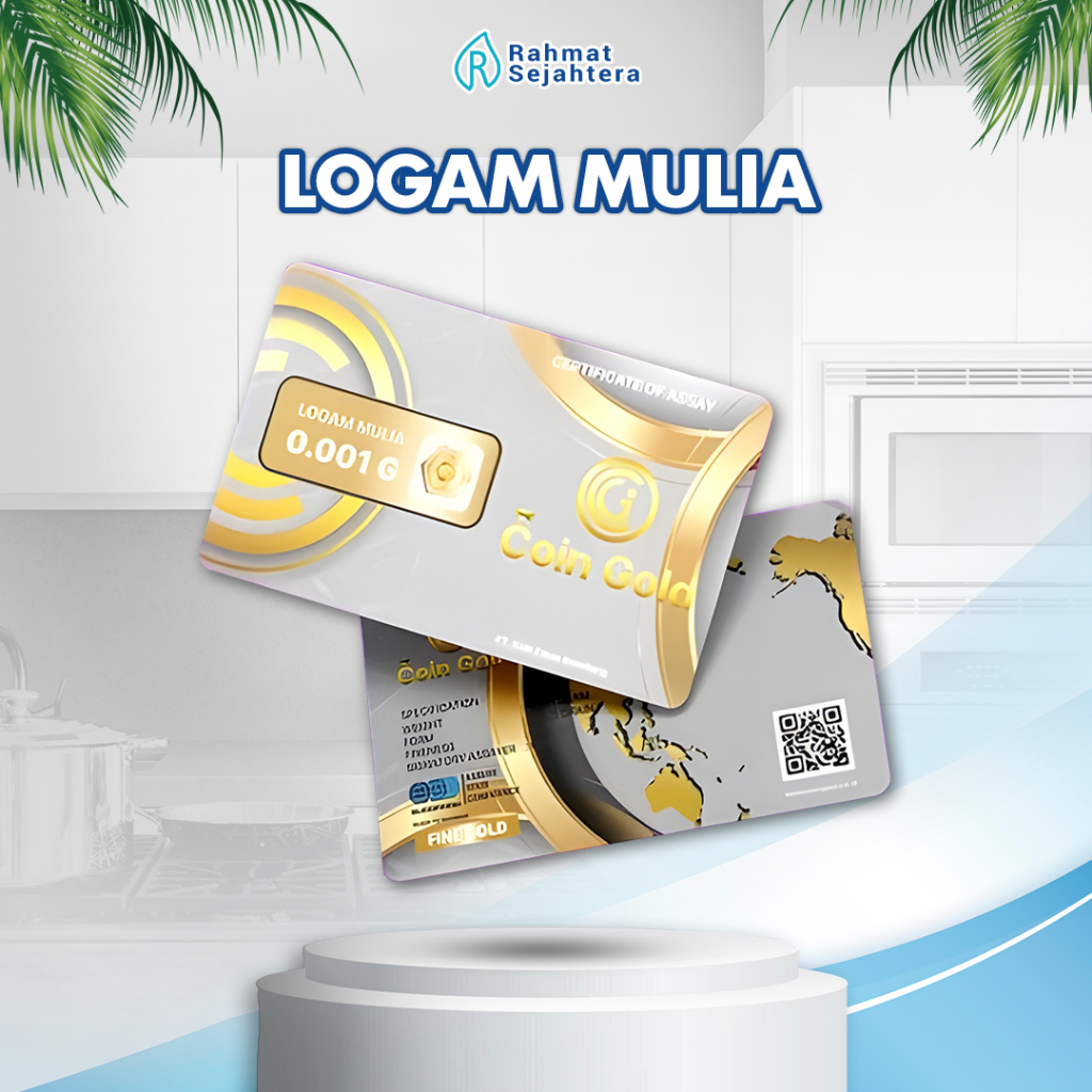 Logam Mulia 0.001 gram Coin Gold Coingold Babygold Mini gold Minigram Emas Kecil