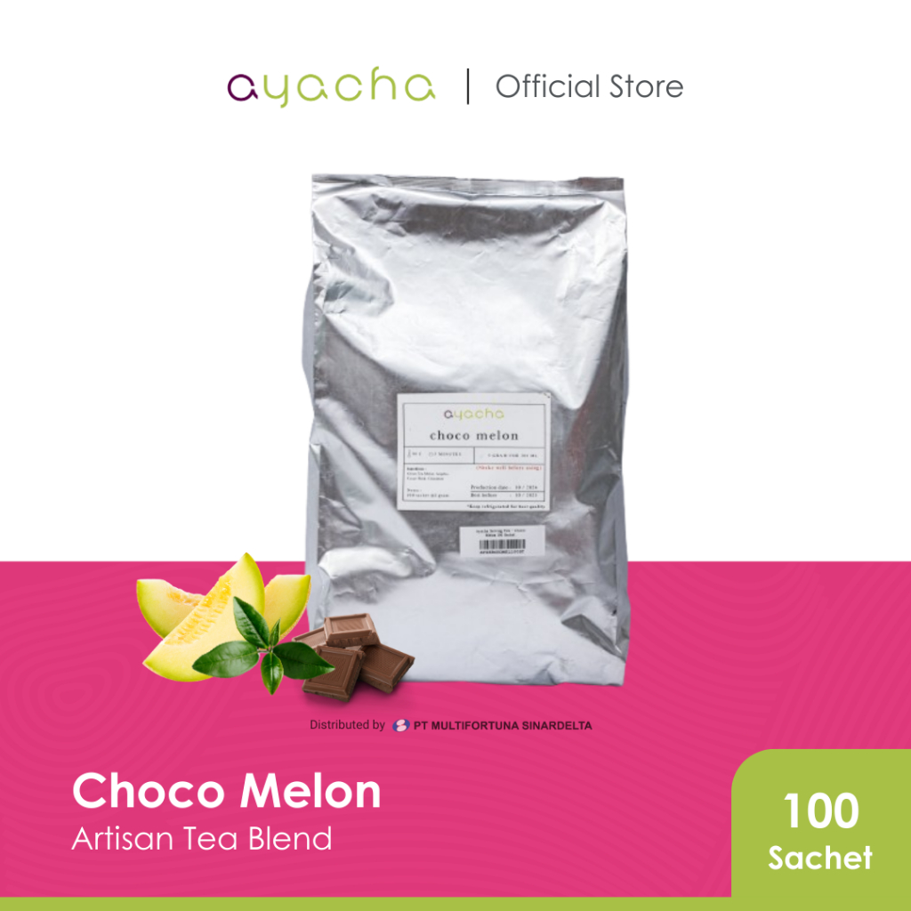 

Ayacha Artisan Tea - Choco Melon | Loose Tea 100 Sachet | Teh Bunga Teh Fruity