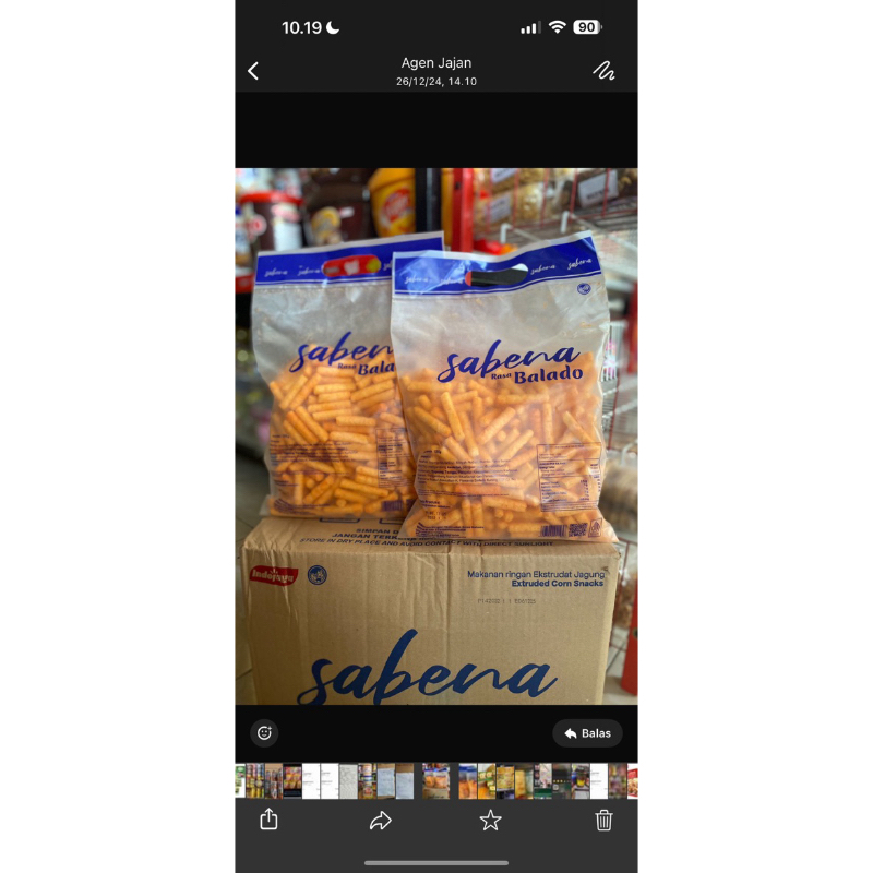 

SABENA SNACK ISI 12pack 135gr