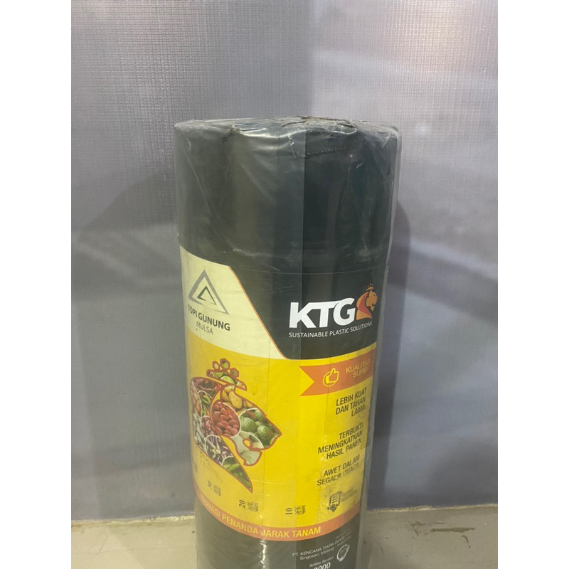 plastik mulsa pertanian Merk KTG, hitam perak berat 17kg