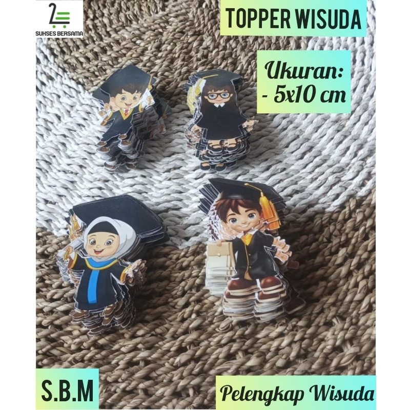 

Topper Wisuda 5x10 cm/Topper Bucket Wisuda/Pelengkap Bucket Wisuda