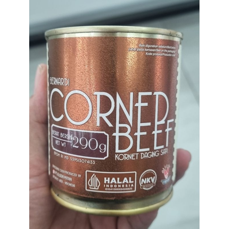 Bernardi Corned Beef / Kornet Daging Sapi 190-290gr Halal