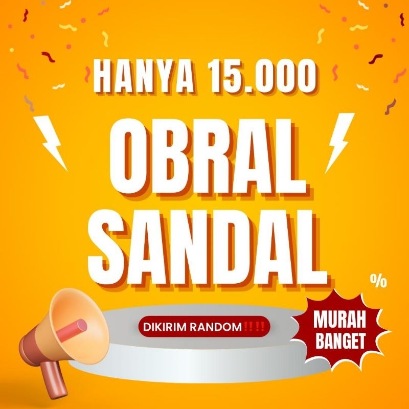 CUCI GUDANG OBRAL SANDAL PRIA