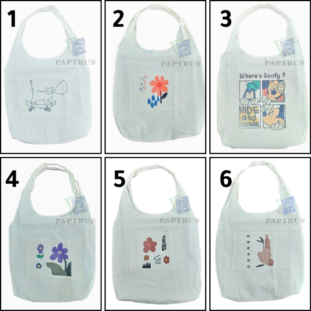 TOTE BAG / TAS KANVAS CANVAS KAIN / TAS KULIAH UNIVERSITY UNIVERSITAS / TAS LAPTOP / TOTEBAG KOREAN 