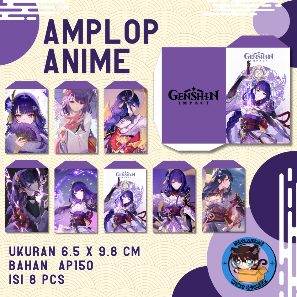 

AMPLOP LEBARAN ANIME RAIDEN SHOGUN