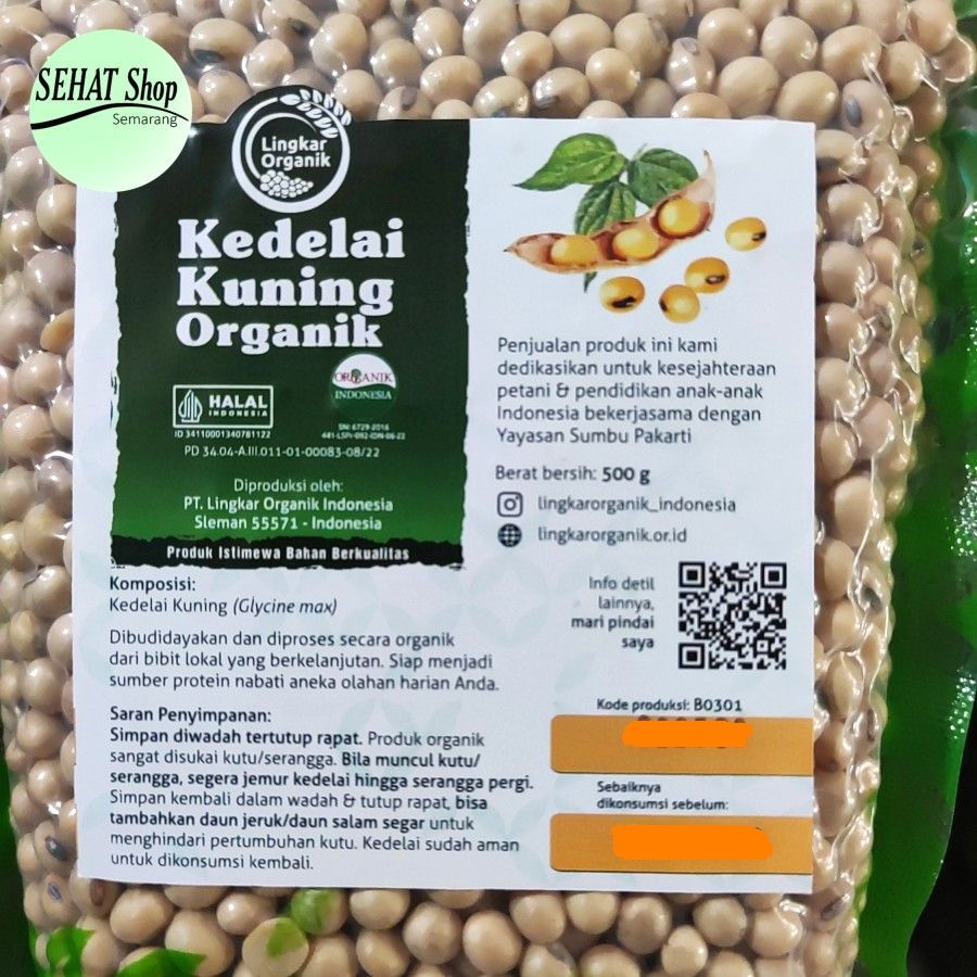 

Lingkar Organik Kedelai Kuning Organik 500 gr