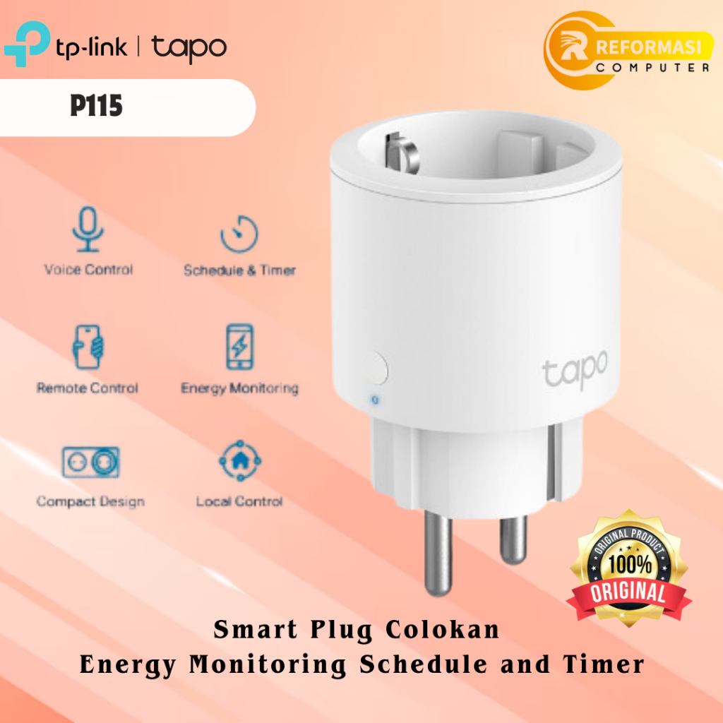 Tapo TP-link P115 Mini Smart Wi-Fi Socket Energy Monitoring P 115