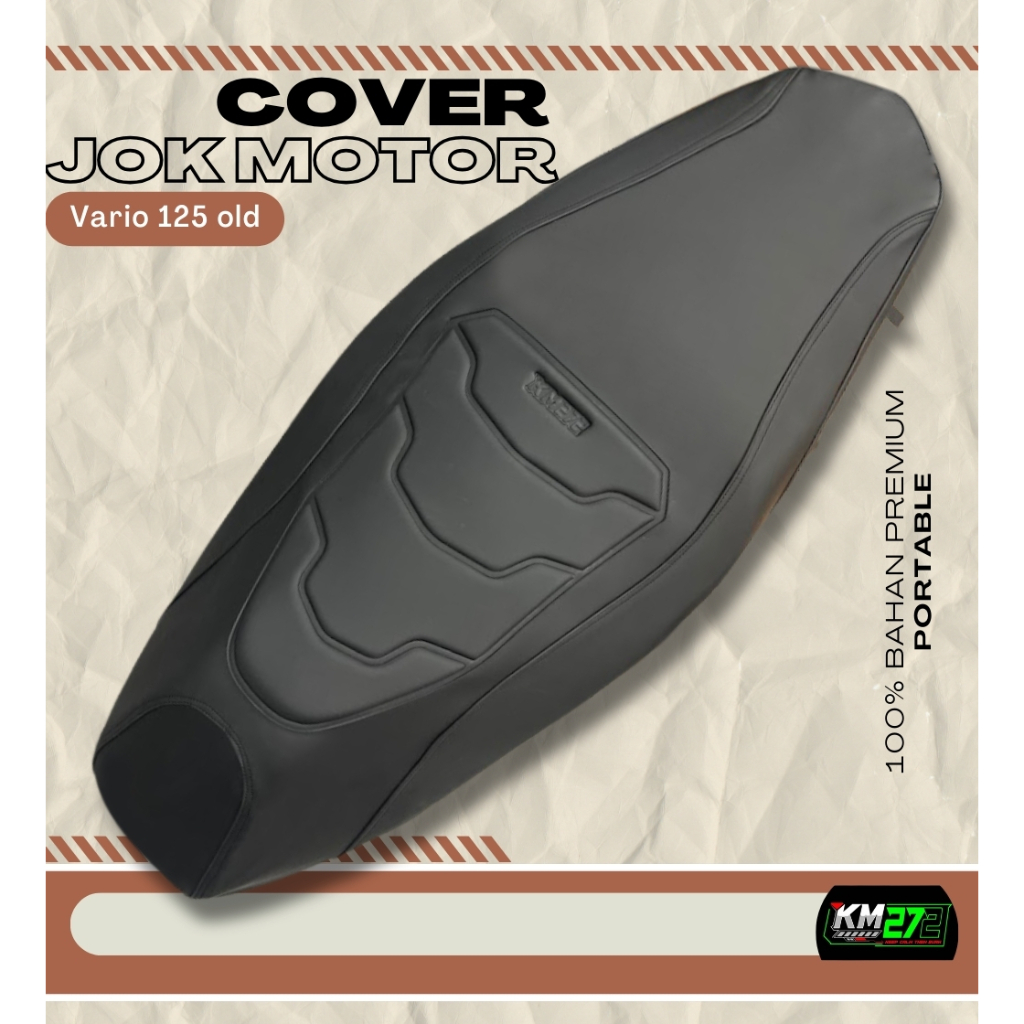 KM272 Cover Jok Motor Honda Vario 125 old 2012 sd 2015 / Sarung Jok Motor Vario 125 old Anti Ribet