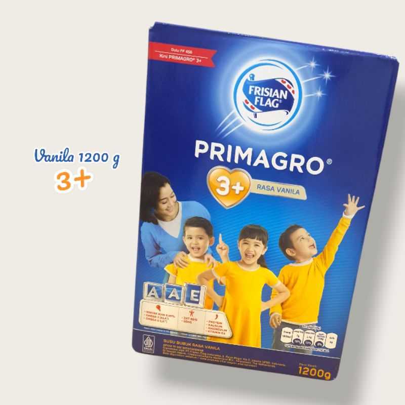 

Primago 3+ rasa vanila kemasan 1200 gram Ffi