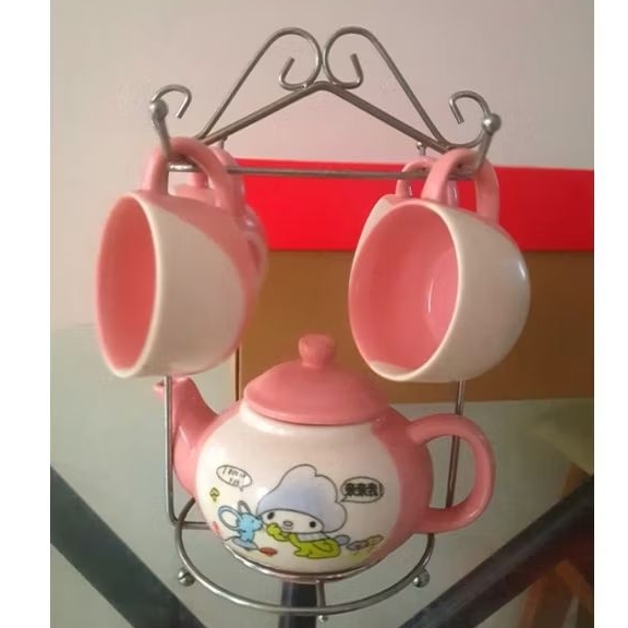 teko set cangkir my melody dekorasi pajangan keramik hampers gift kado