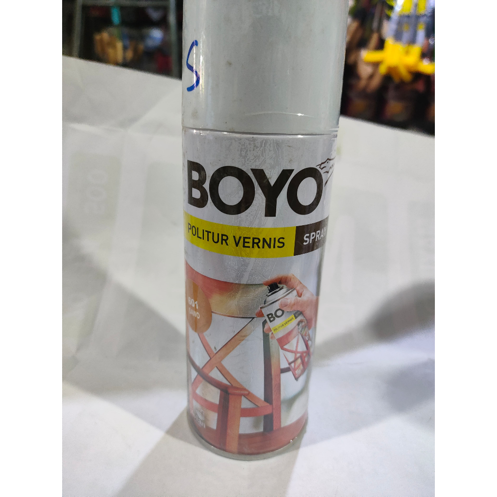Pilox / Pylox Boyo Politur Spray 400 cc Kayu Jati Manggis Sawo Kurma Plitur
