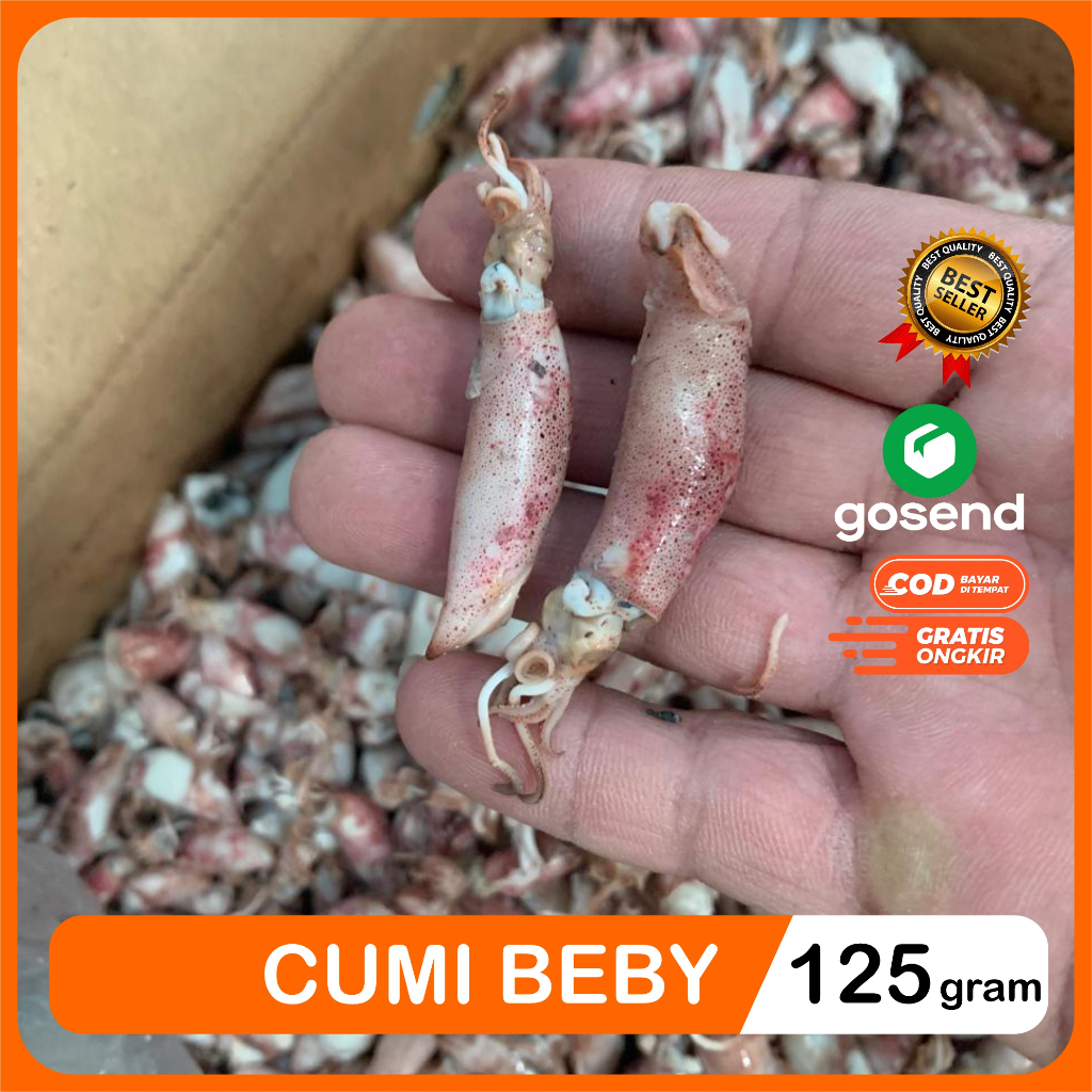 

Beby Cumi Kering Asin Rebus Bayi Cumi Premium Vacum