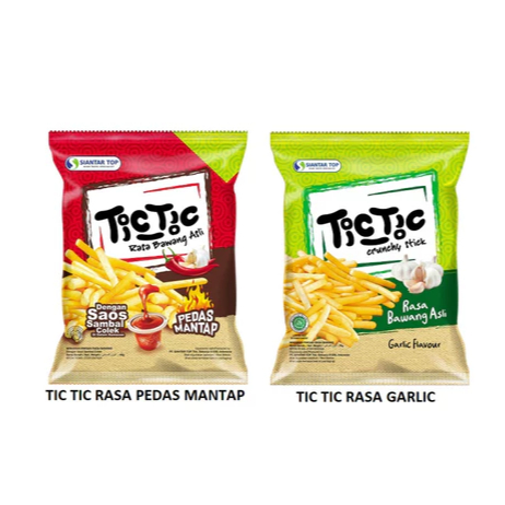 

TicTic Crunchy Stick Rasa Bawang Asli | Sambal Colek