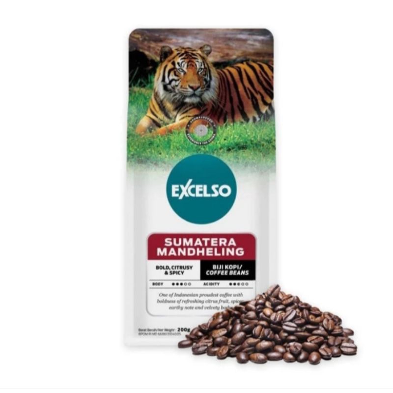 

Excelso Kopi Sumatera Mandheling Biji 200g