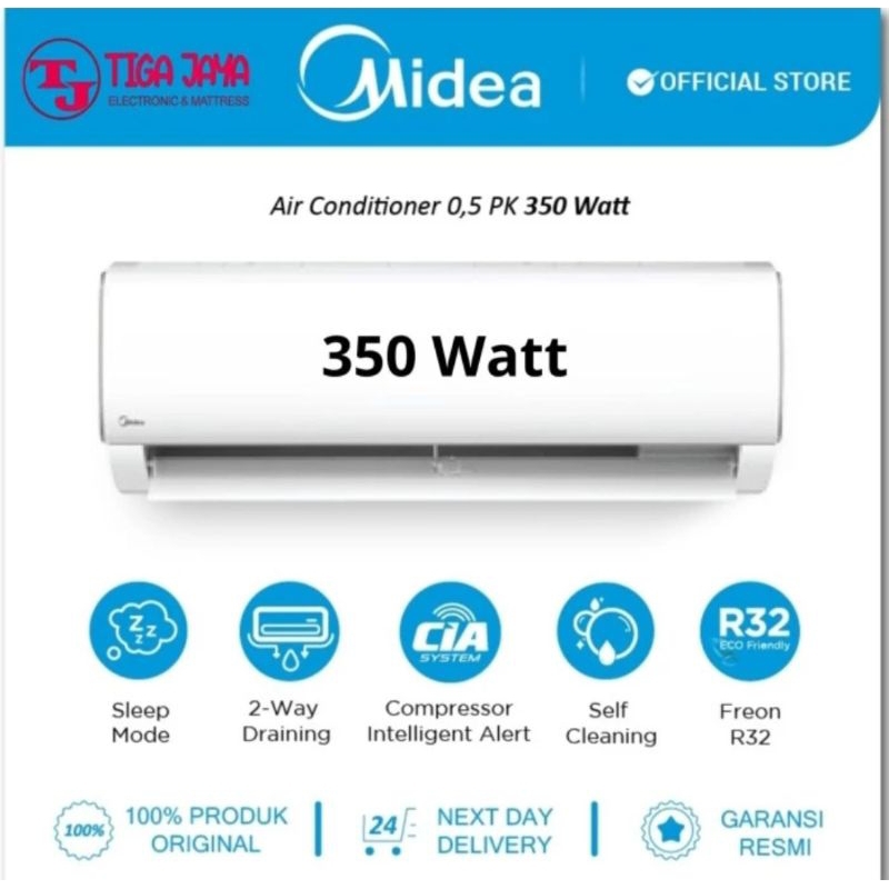 MIDEA MSAF-05CRN2X AC 1/2 PK LOW WATT MIDEA MSAF05CRN2X MSAF 05CRN2