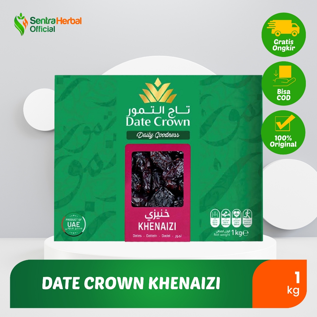 

DATE CROWN - Kurma Date Crown Khenaizi Original isi 500 dan 1 kg