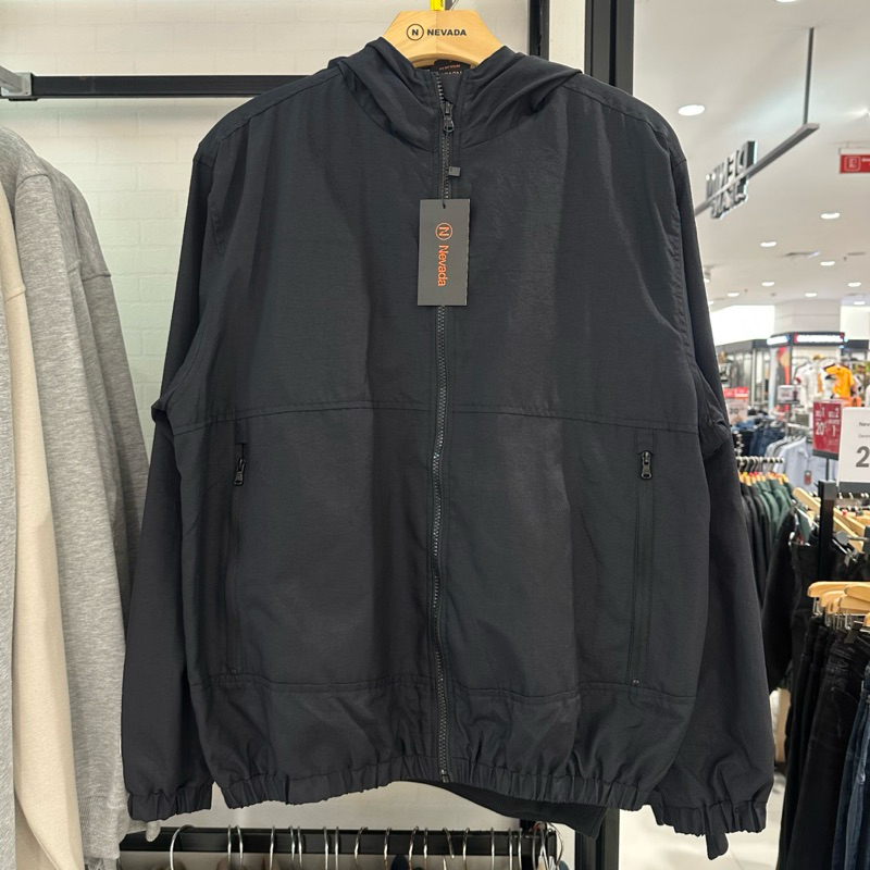 Nevada jaket parasut hoodie pria (100% Original Store)