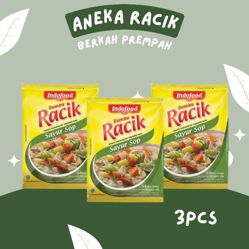 

Indofood bumbu racik Sayur sop - 3pcs