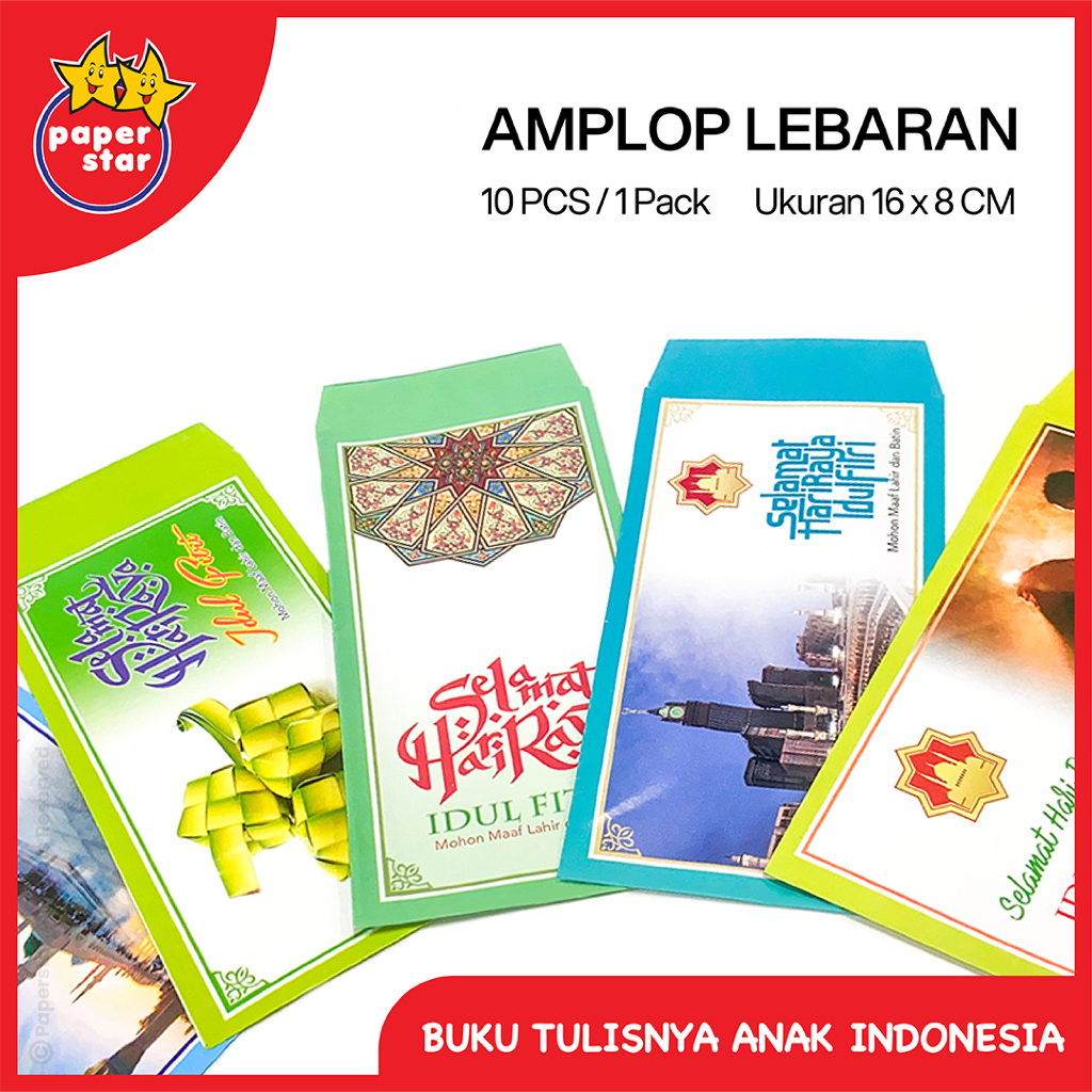 

Amplop Lebaran Paperstar - Motif Islami