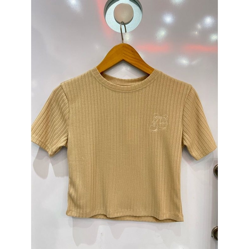 3SECOND KAOS WANITA CROP NEW ARRIVAL