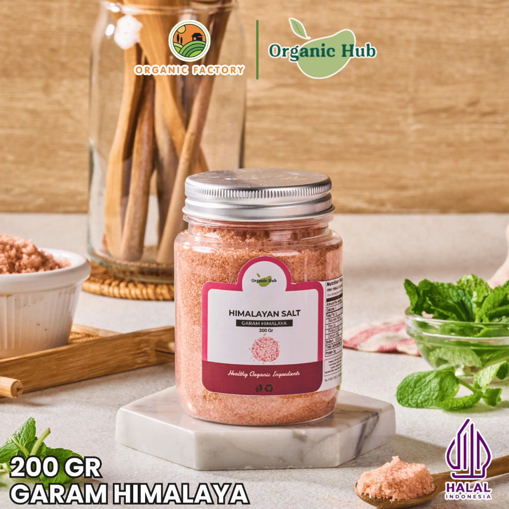 

Organic Hub Garam Himalaya Quality Premium 100% Original Untuk MPASI Pure Murni Pink Sea Salt 200 gr