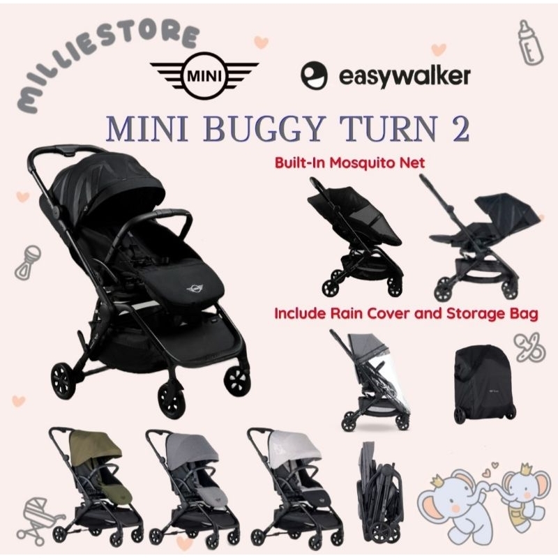 EASYWALKER MINI BUGGY TURN 2 Autofold Stroller | Stroller Mini Buggy Turn 2