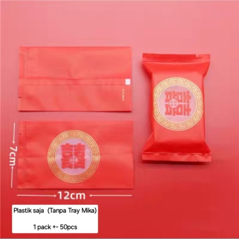 

Plastik 7x12cm | Plastik Shuang Xi | Plastik wedding | Plastik nikah | Plastik kue | Plastik cookies | Plastik nastar