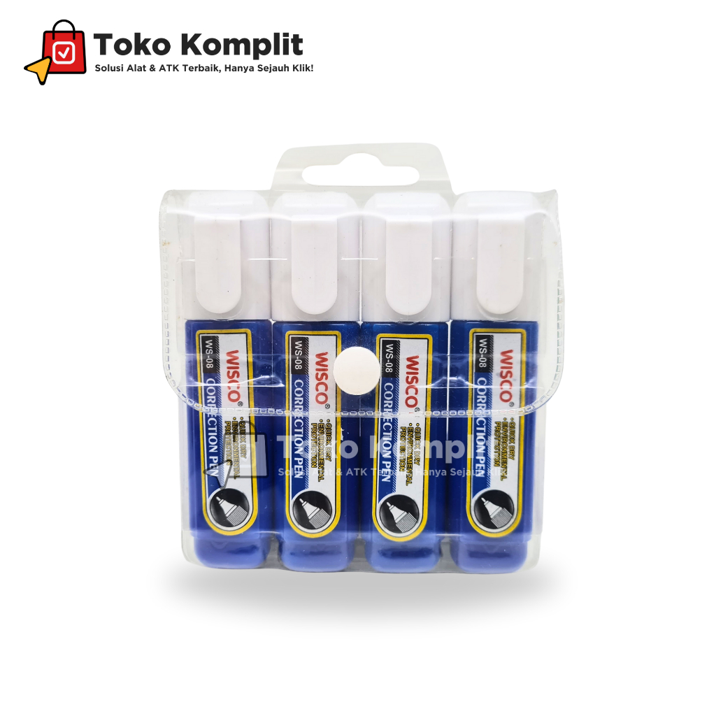 

Komplit - Correction Pen/Tip x cair Wisco WS-08 (4/set)