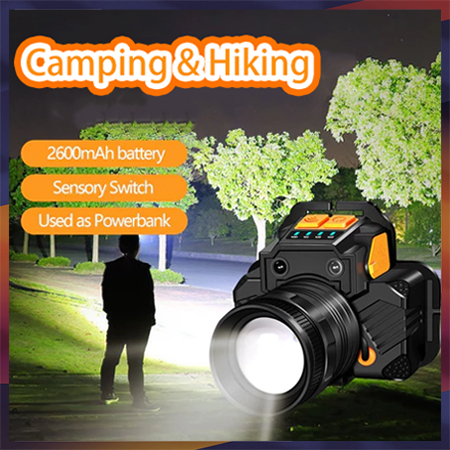 Lampu Depan Luar Yang Kuat/Lampu Depan Tahan Air Sensor Gerak/Senter Led Super Terang/led Senter Sup