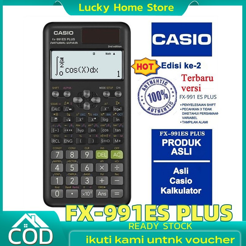 

Kalkulator Scientific Casio ilmiah 991ES-Plus Kalkulator Casio Scientific Calculator Casio Scientific