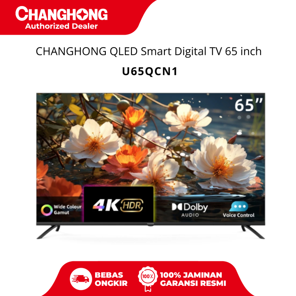 CHANGHONG QLED Smart Digital TV 65 inch U65QCN1