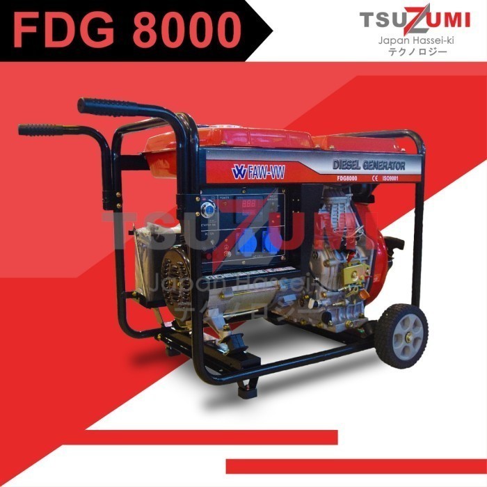 Genset 6000 Watt Diesel Generator FAW-VW FDG 8000 / Genset Portable
